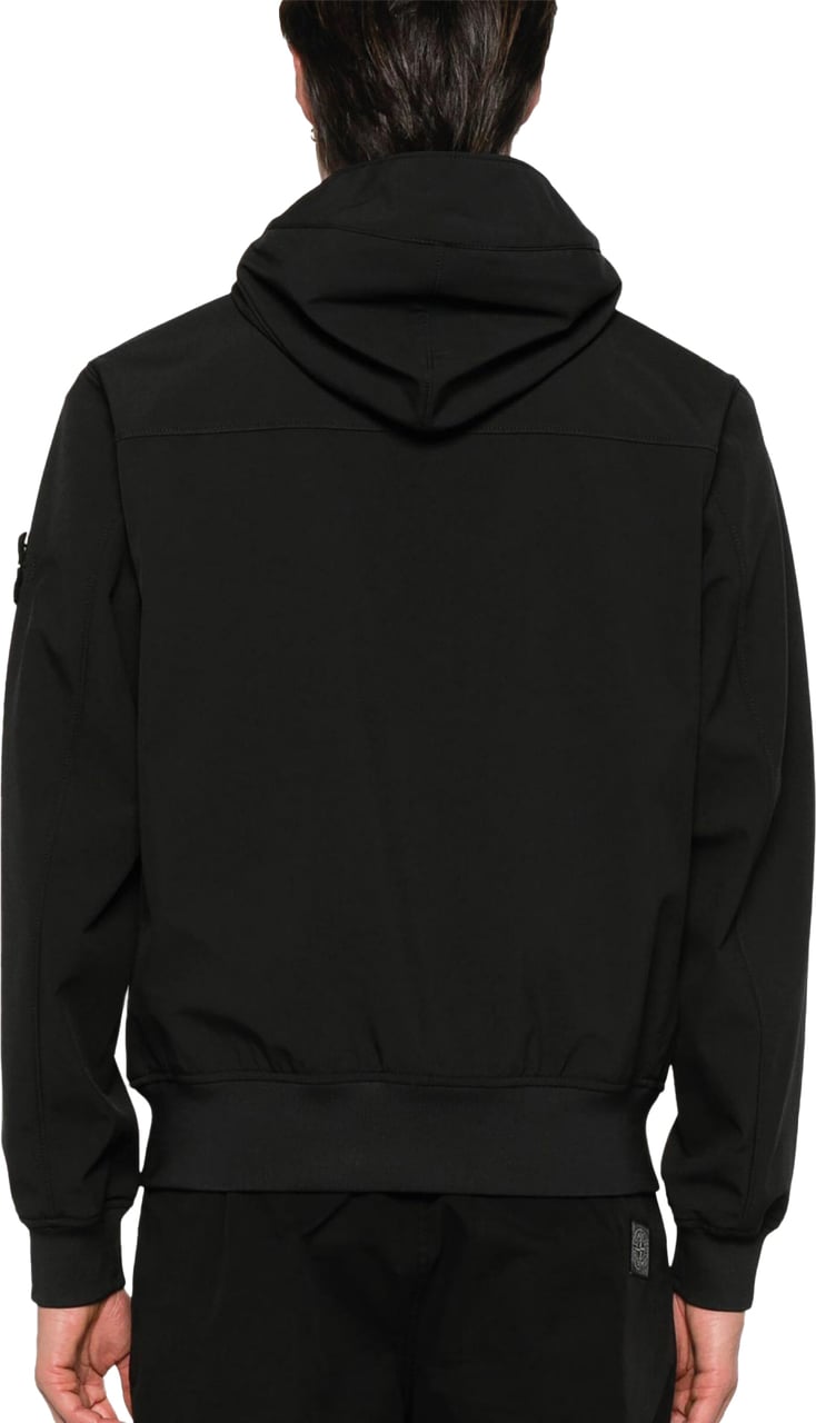 Stone Island black soft shell-r Zwart