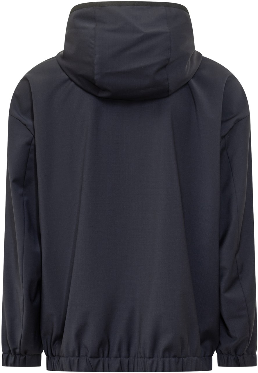 Dolce & Gabbana Giubbotto con Logo Blauw