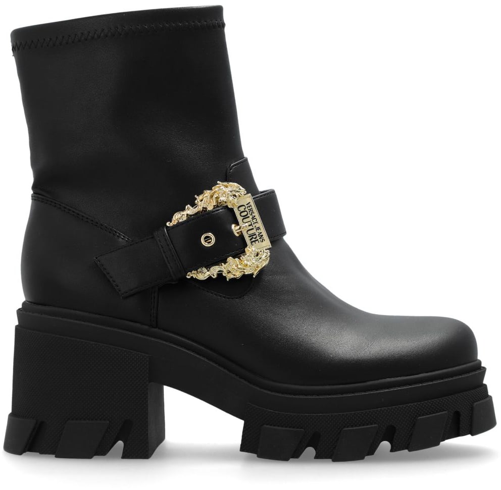 Versace Jeans Couture Enkellaars Black Zwart