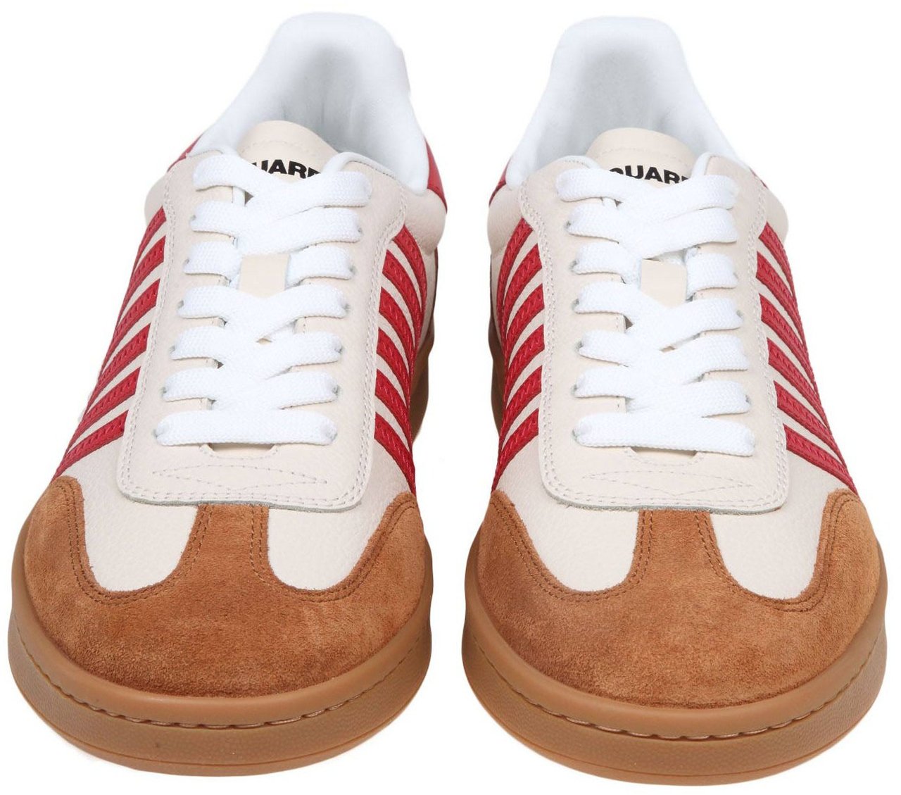 Dsquared2 Heren Lace-Up Low Top Sneakers Beige
