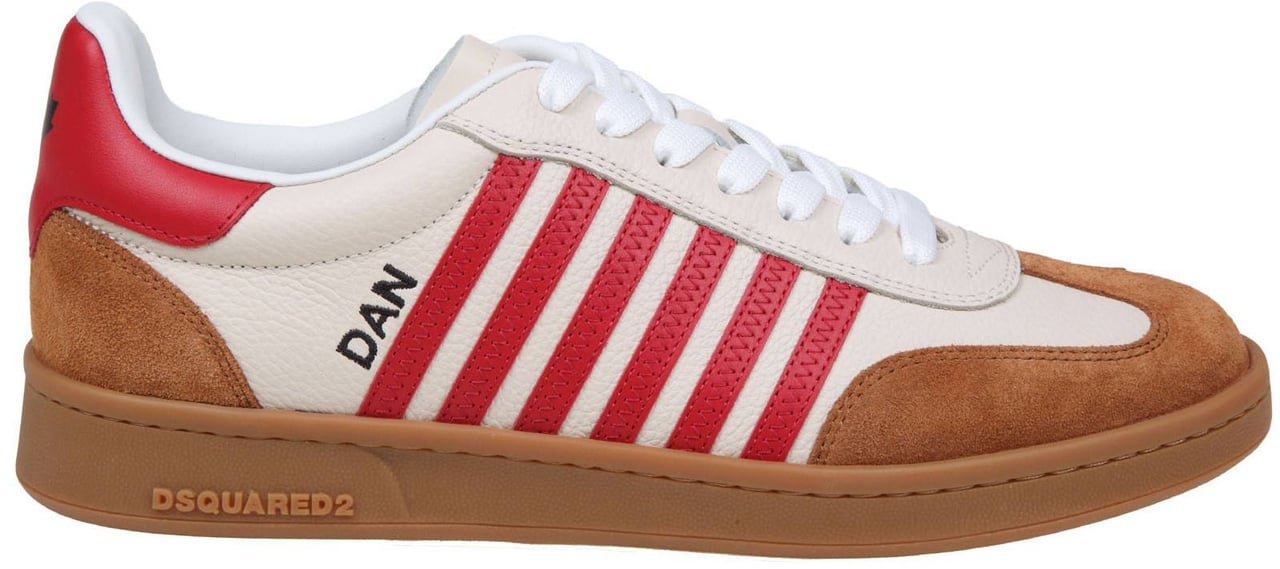 Dsquared2 Heren Lace-Up Low Top Sneakers Beige