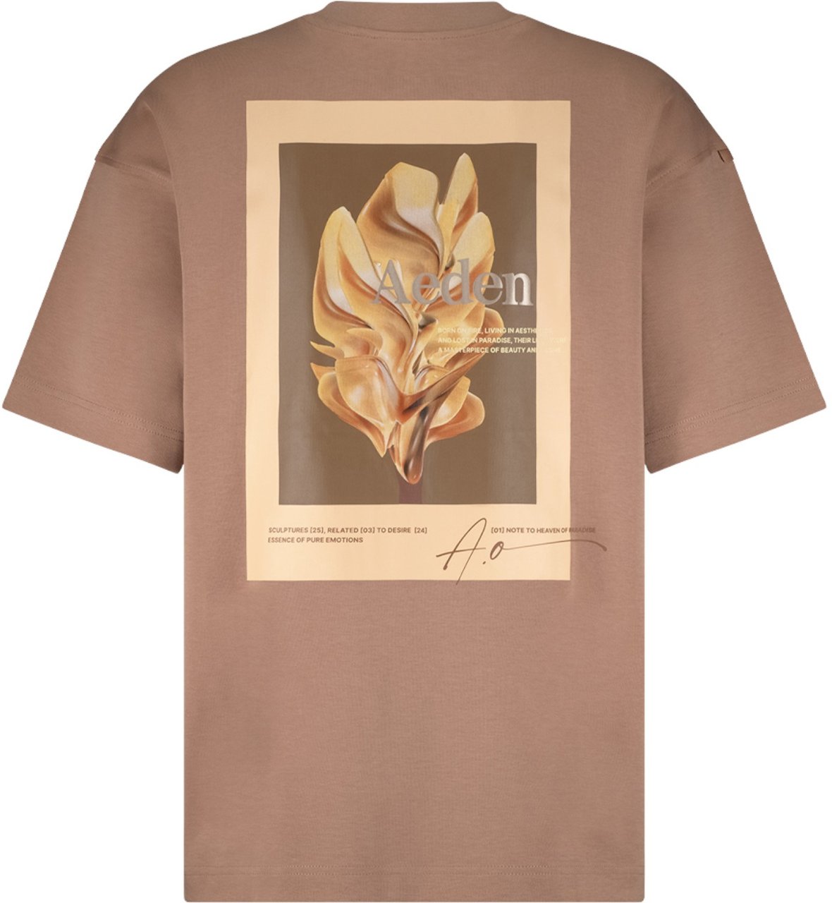 Aeden Heren T-Shirt Bruin