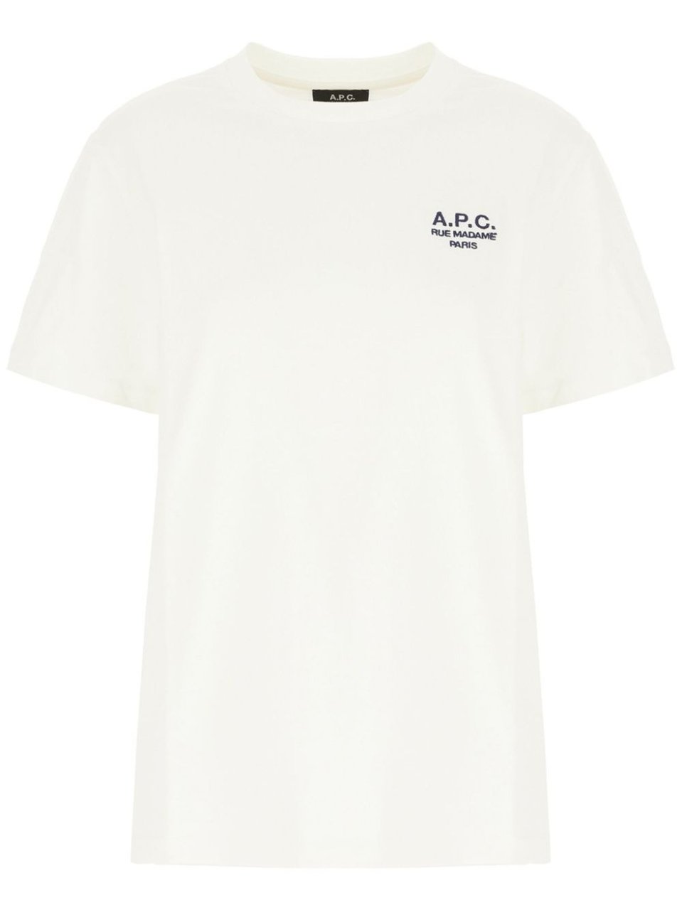 A.P.C. t shirt a logo brode Beige