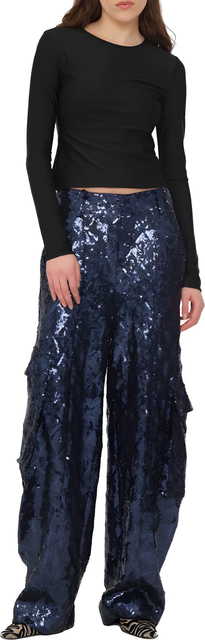 Rotate Trousers Blue Blauw