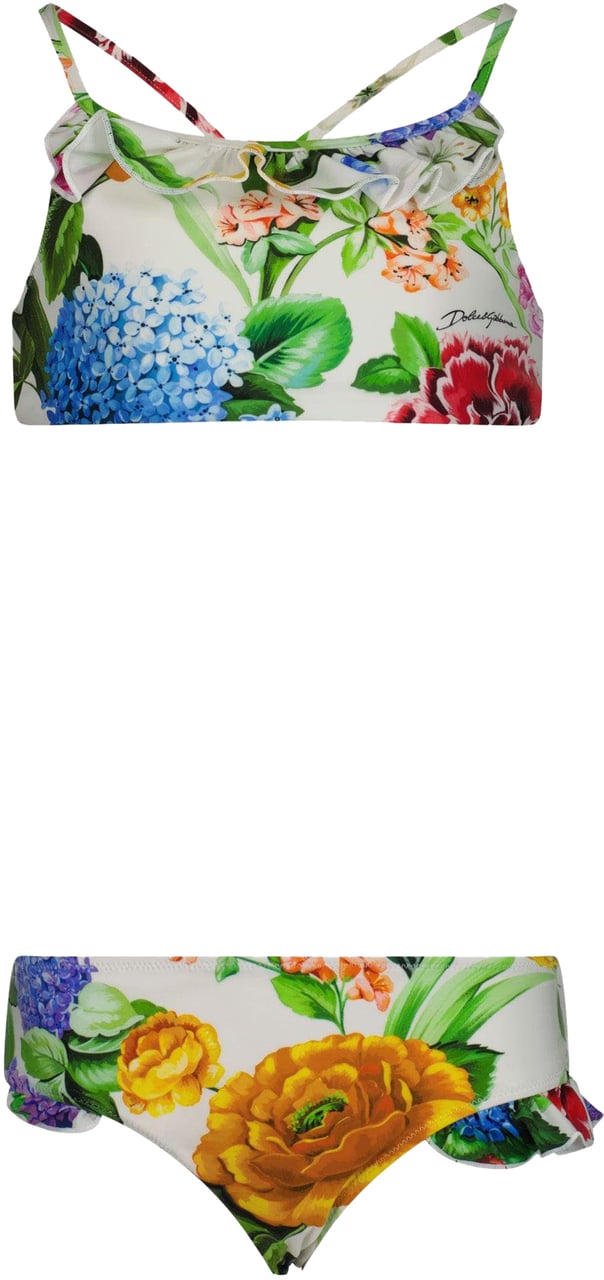 Dolce & Gabbana Dolce & Gabbana Kinder Meisjes Zwemkleding In Wit Wit