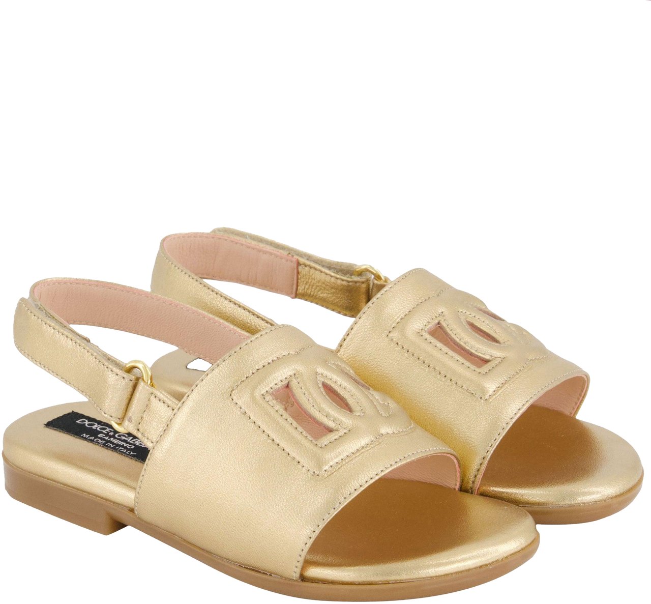 Dolce & Gabbana Dolce & Gabbana Meisjes Sandalen In Goud Metallic