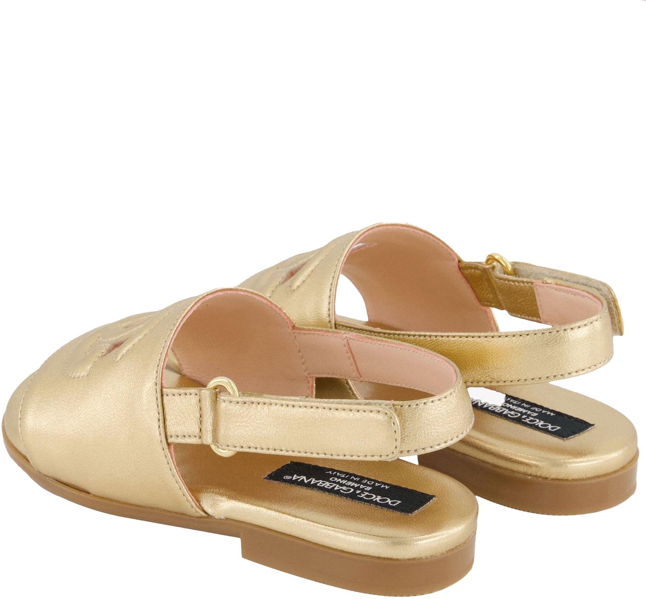 Dolce & Gabbana Dolce & Gabbana Meisjes Sandalen In Goud Metallic