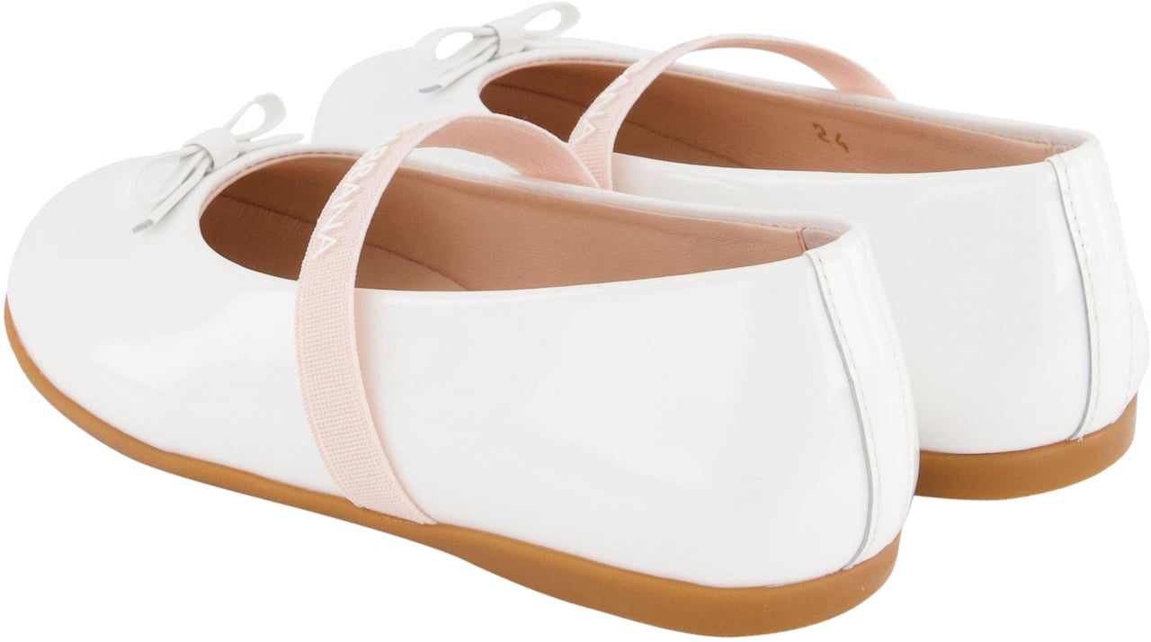 Meisjes Ballerinas Witte Ballerina Schoenen Dolce Gabbana Dolce