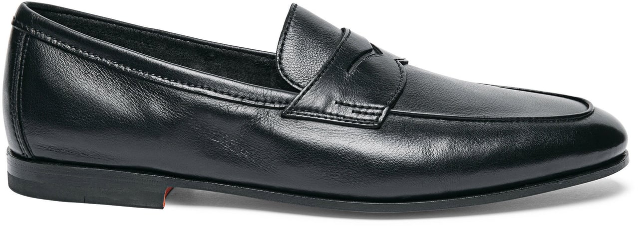 Santoni Men’s leather loafer Wit