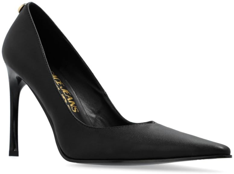 Versace Jeans Couture High Heel Shoes Black Zwart