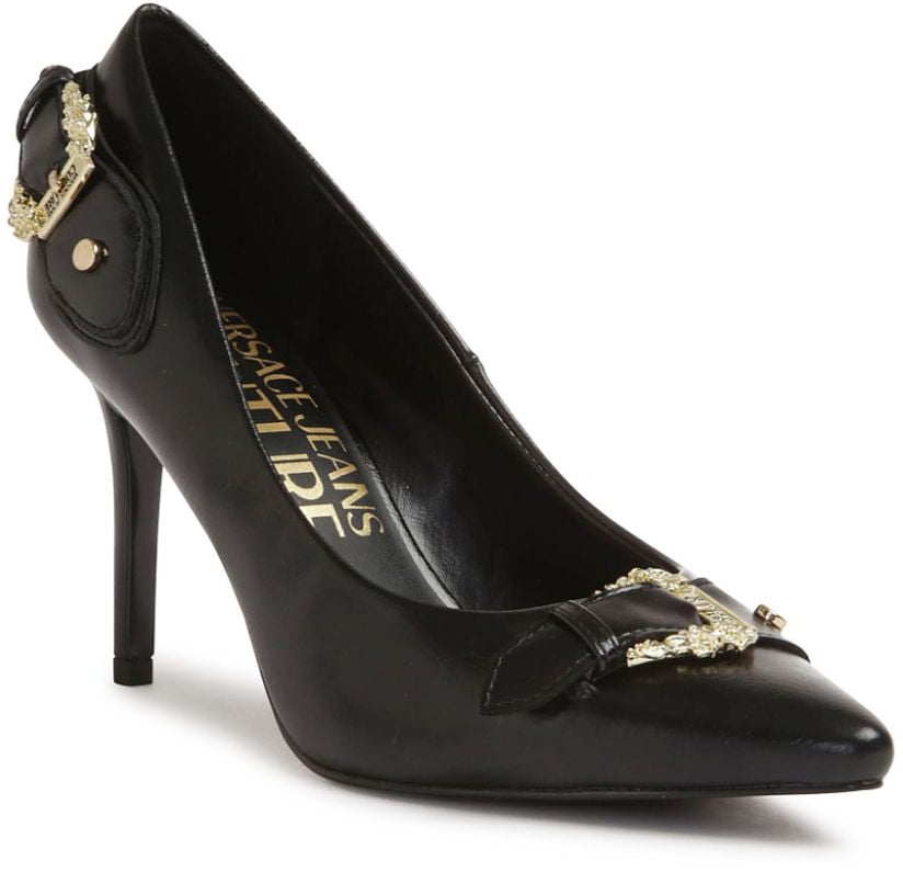 Versace Jeans Couture High Heel Shoes Black Zwart