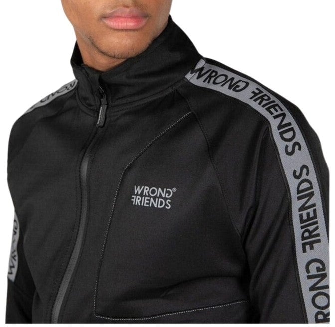 Wrong Friends LYON TRACK JACKET - BLACK/GREY Grijs