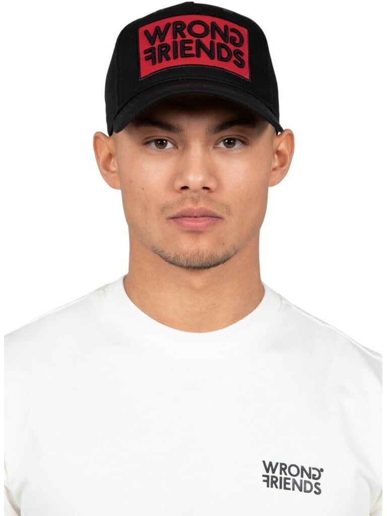 Wrong Friends BARCELONA CAP - BLACK/RED Zwart
