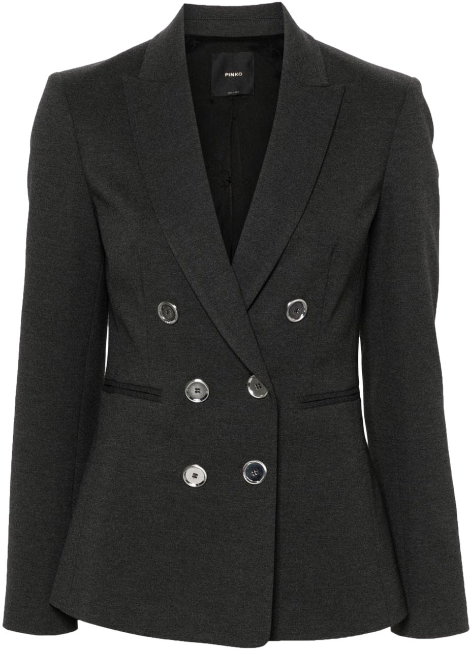 Pinko Double-breasted blazer 'Alexia' Grijs