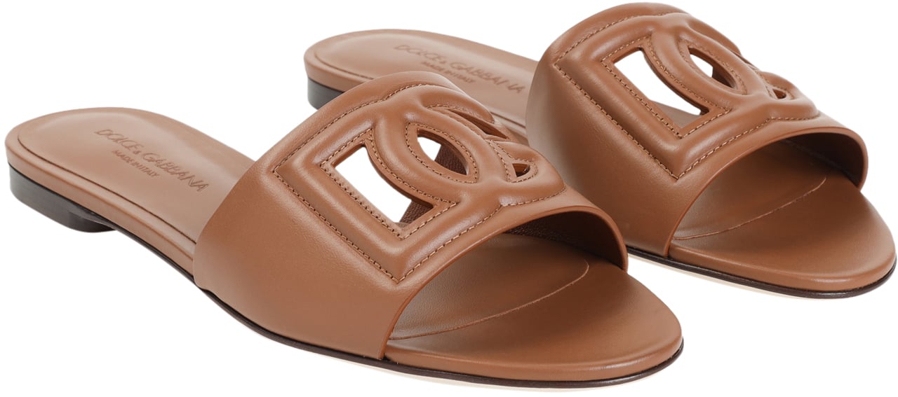 Dolce & Gabbana Logo Slide Bruin