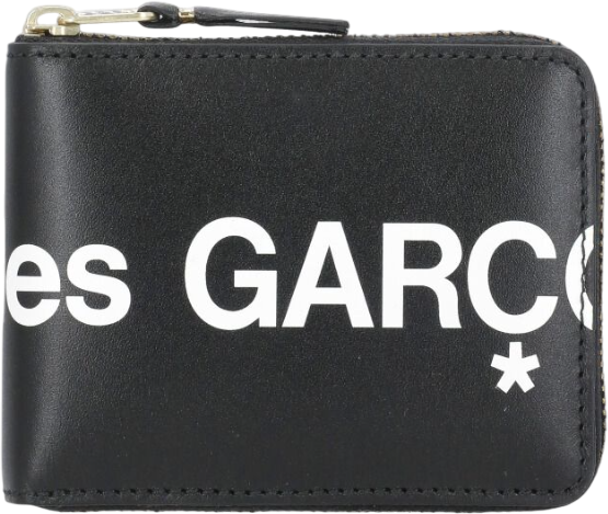 Comme des Garçons portafoglio zip around nero Zwart