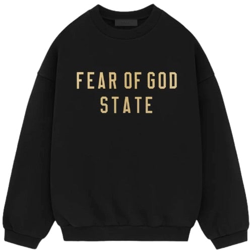 Fear of God Fear of God Essentials Heavy Fleece Crewneck 'Zwart' Zwart