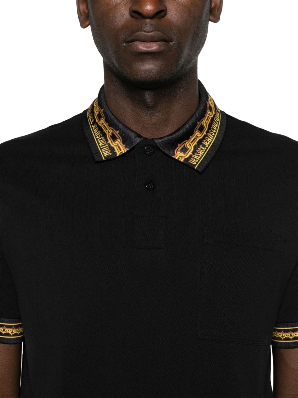 Versace Jeans Couture T-Shirts And Polos Black Zwart