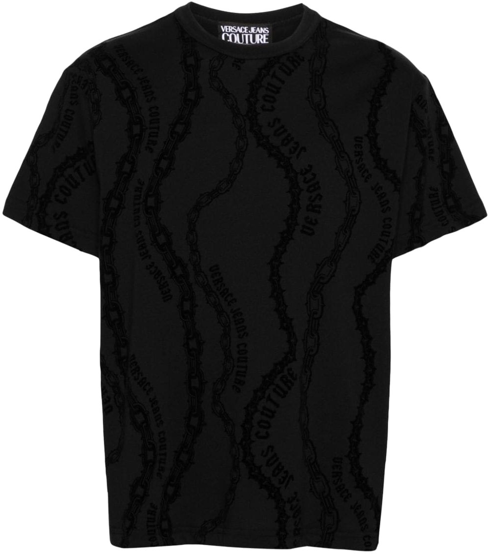 Versace Jeans Couture T-Shirts And Polos Black Zwart