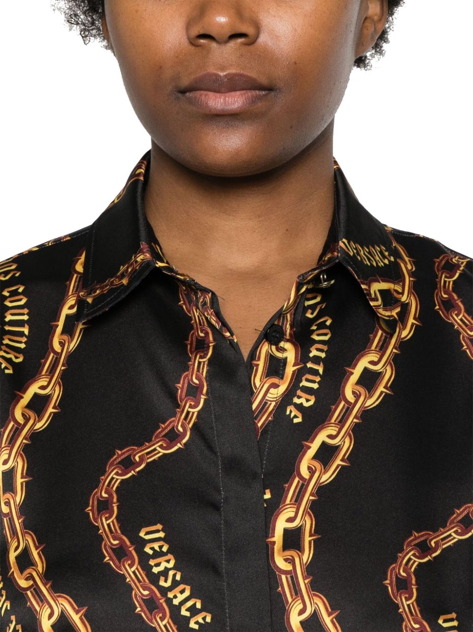 Versace Jeans Couture Shirts Black Zwart