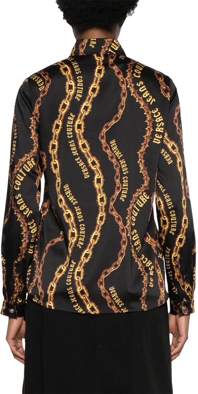 Versace Jeans Couture Shirts Black Zwart
