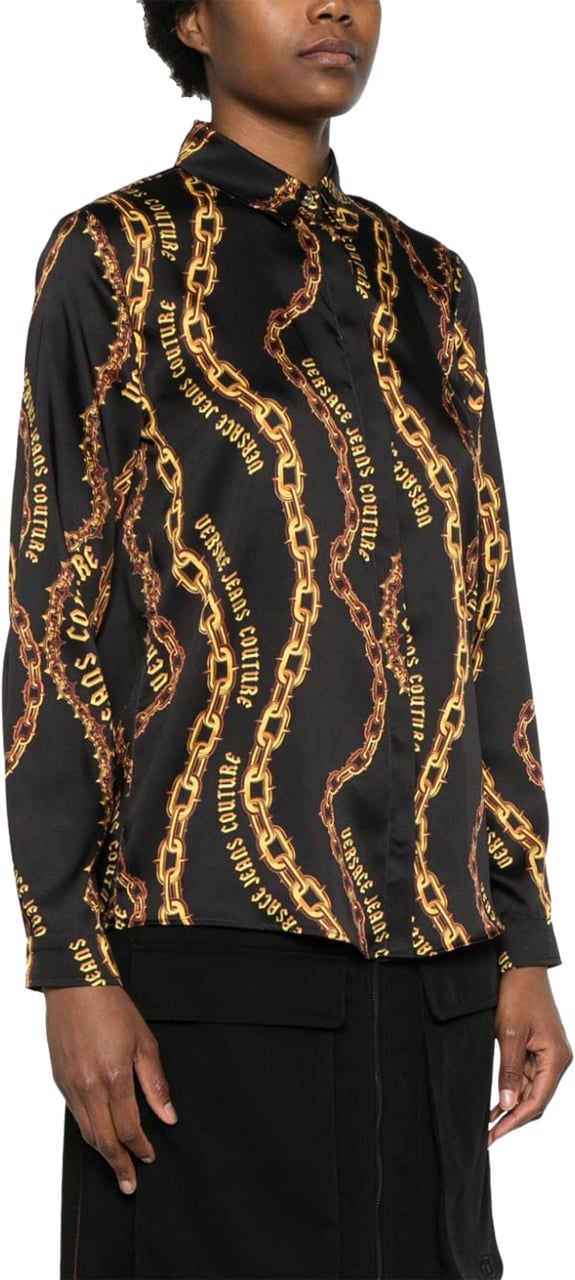 Versace Jeans Couture Shirts Black Zwart