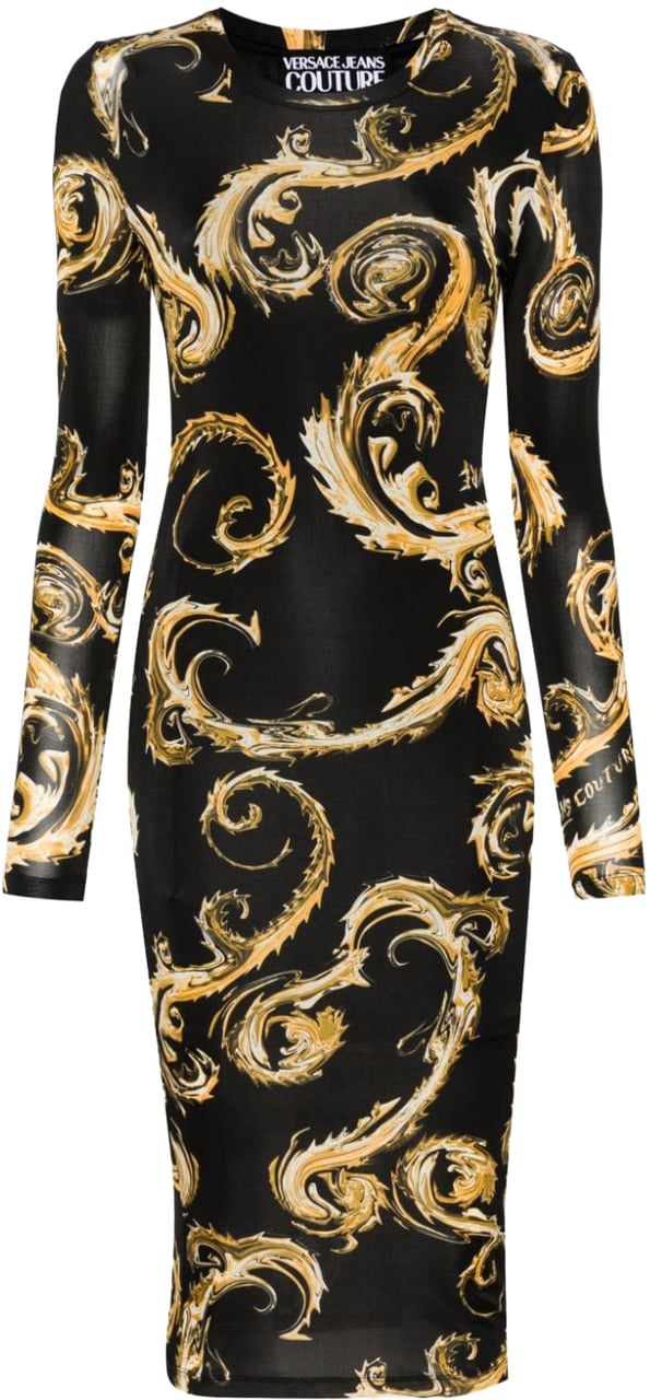 Versace Jeans Couture Dresses Black Zwart