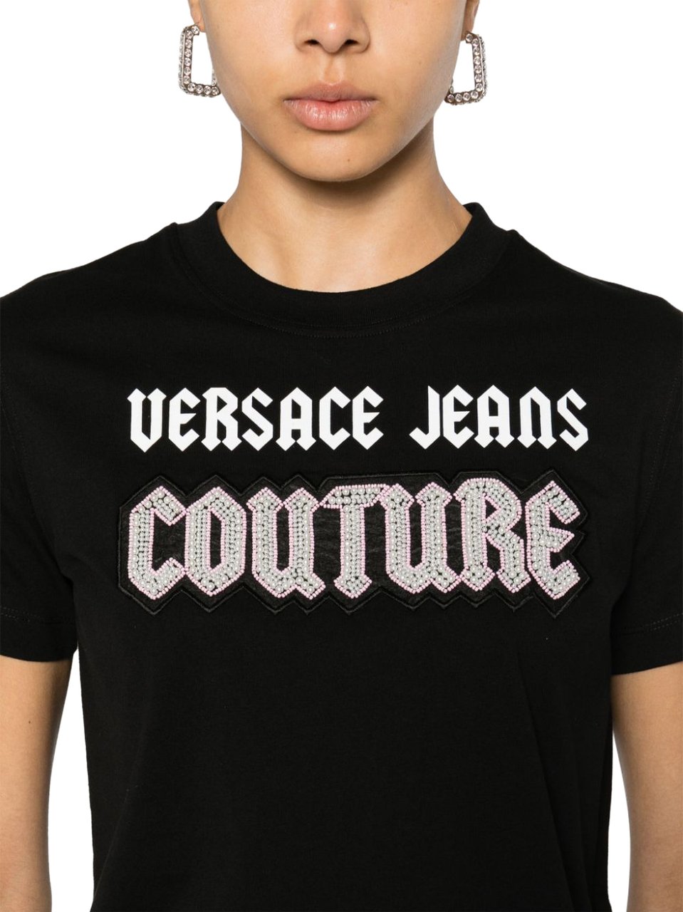 Versace Jeans Couture T-Shirts And Polos Black Zwart
