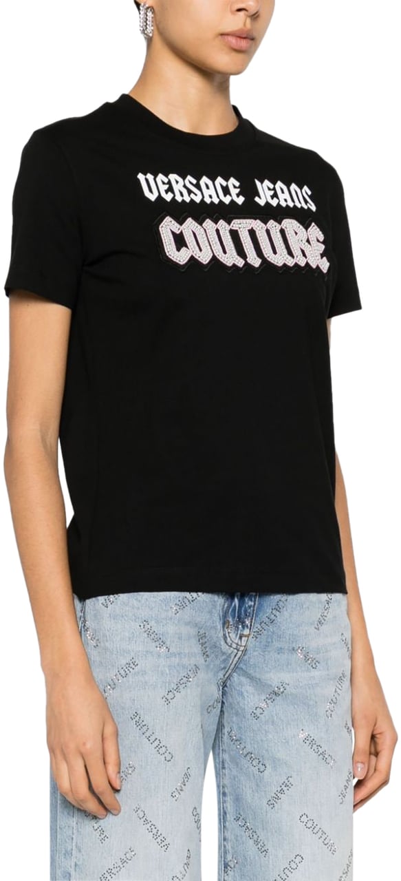 Versace Jeans Couture T-Shirts And Polos Black Zwart