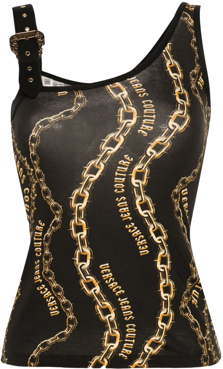 Versace Jeans Couture Top Black Zwart