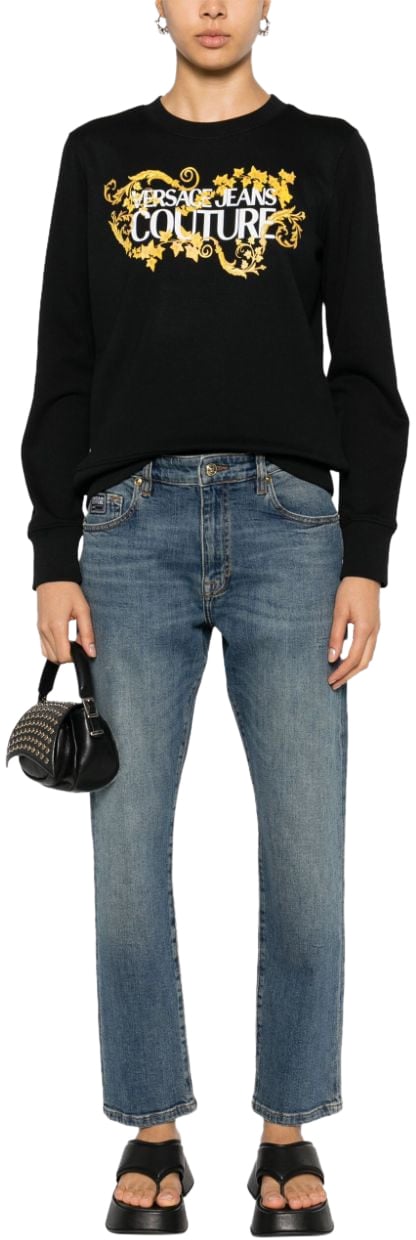 Versace Jeans Couture Sweaters Black Zwart