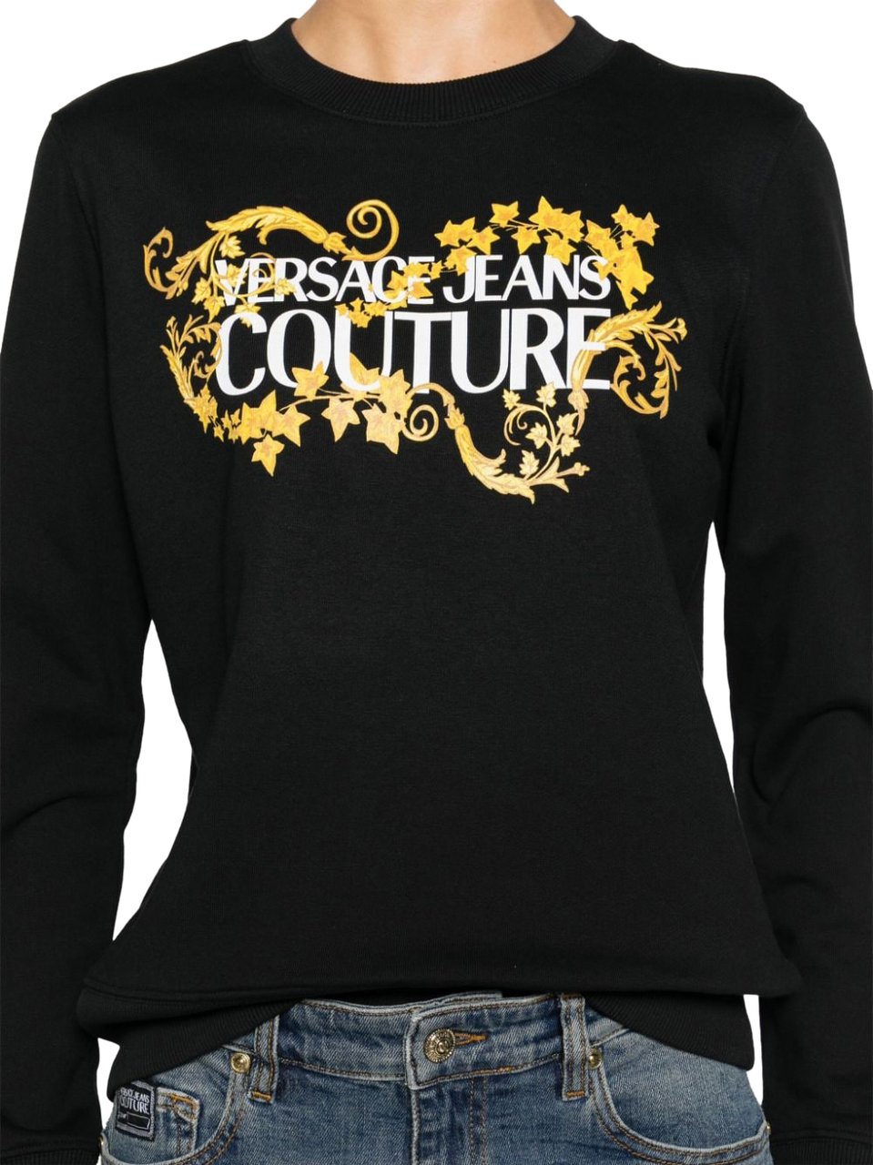 Versace Jeans Couture Sweaters Black Zwart