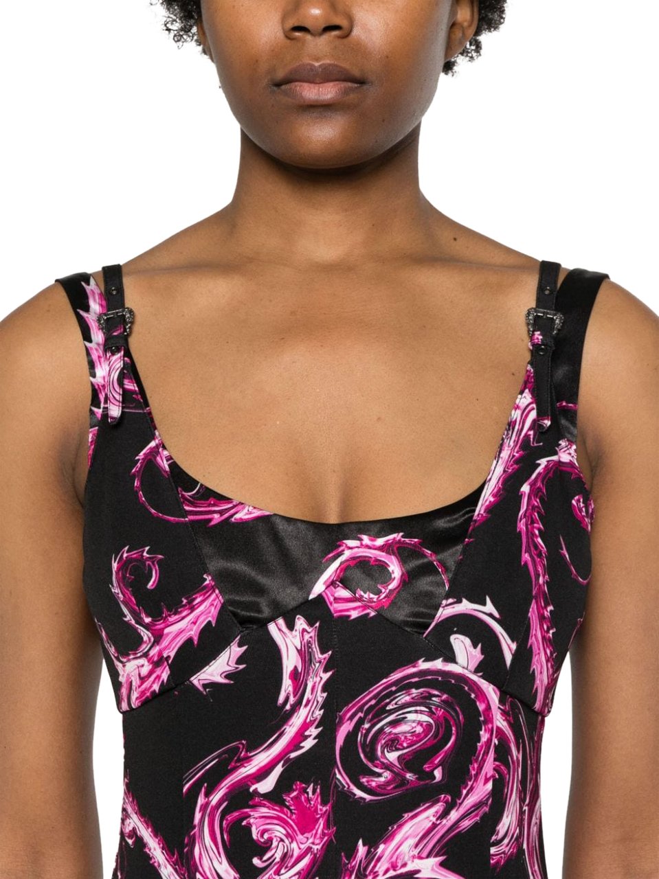 Versace Jeans Couture Dresses Black Zwart
