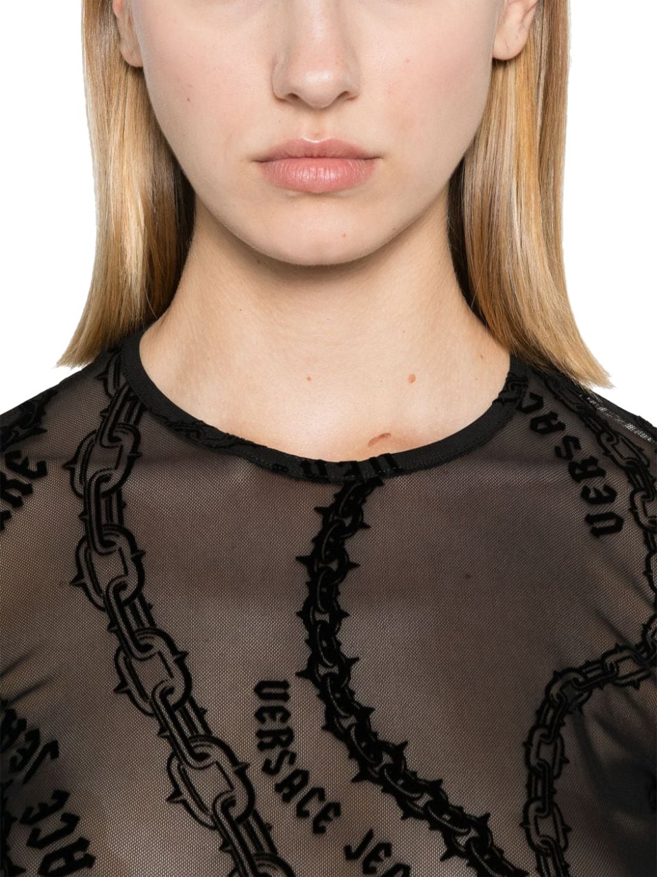 Versace Jeans Couture Top Black Zwart