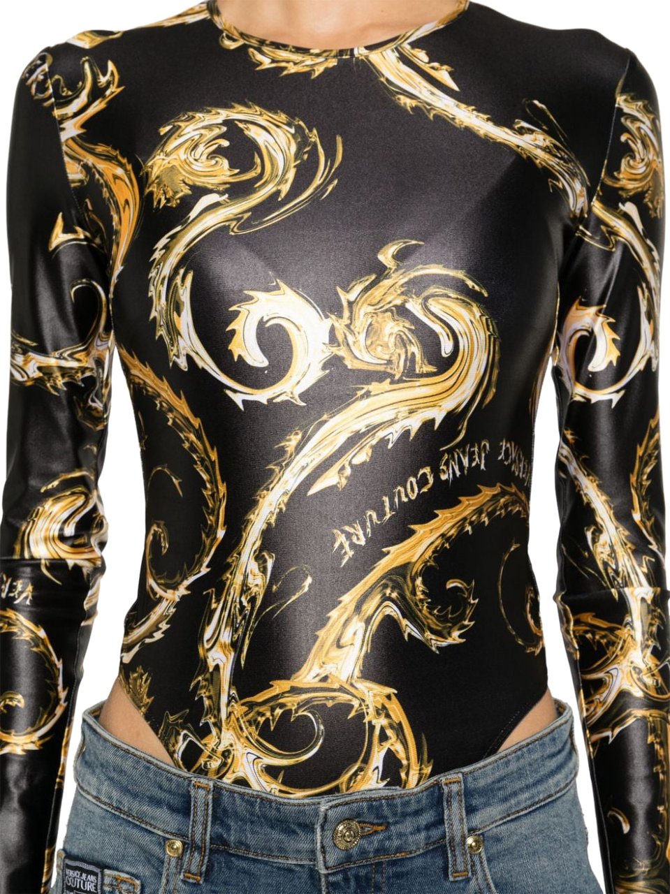 Versace Jeans Couture Top Black Zwart