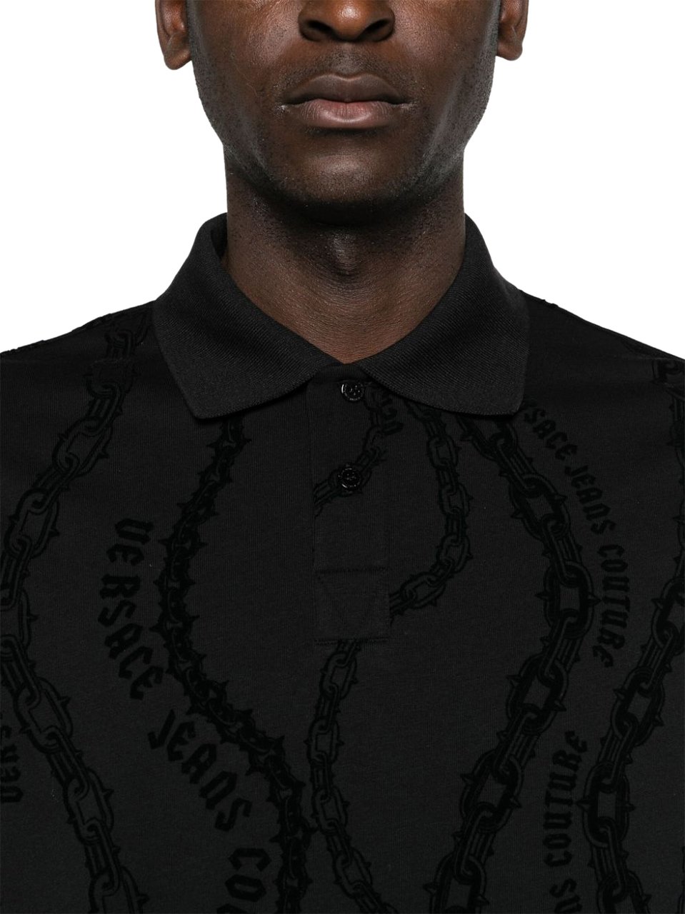 Versace Jeans Couture T-Shirts And Polos Black Zwart