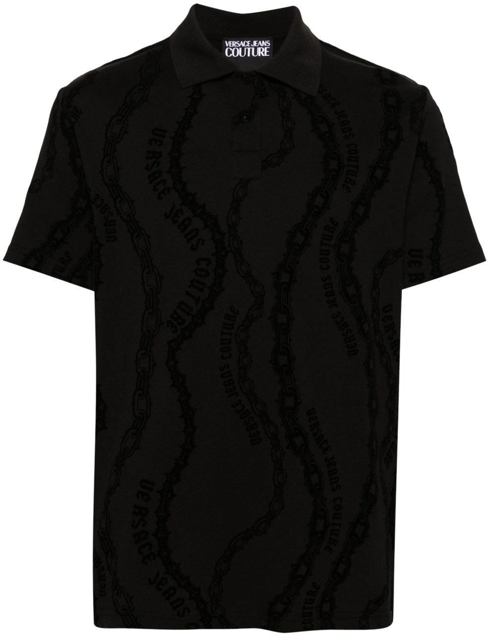 Versace Jeans Couture T-Shirts And Polos Black Zwart