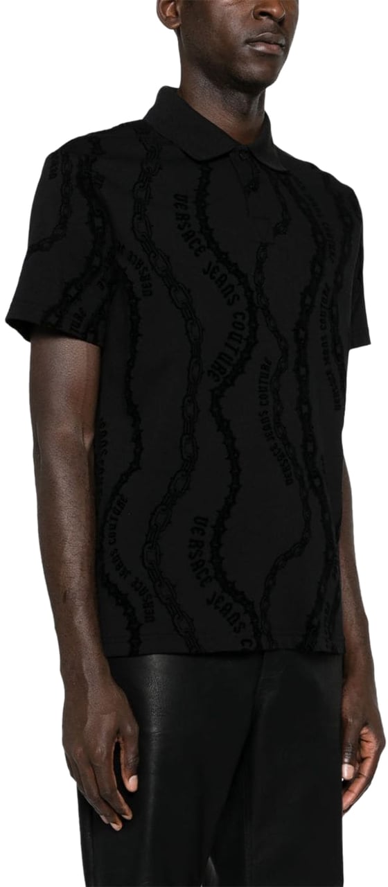 Versace Jeans Couture T-Shirts And Polos Black Zwart