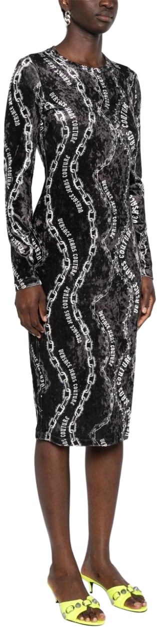 Versace Jeans Couture Dresses Black Zwart