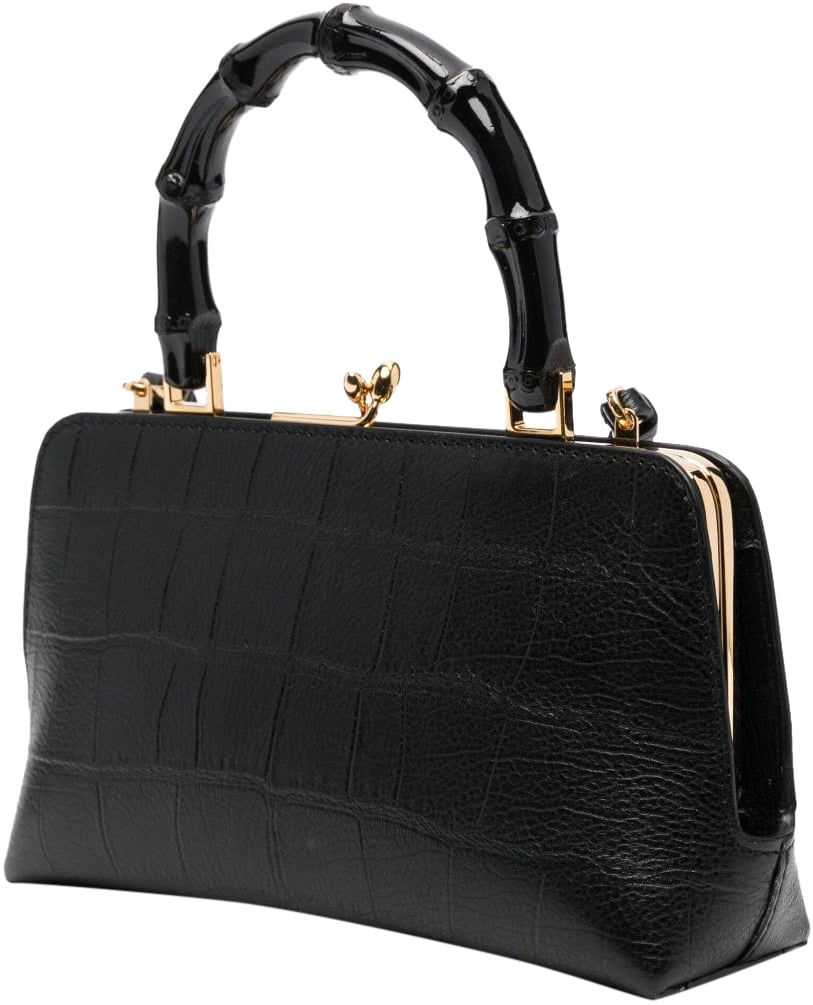 Jil Sander Borsa Goji Bamboo Mini Zwart