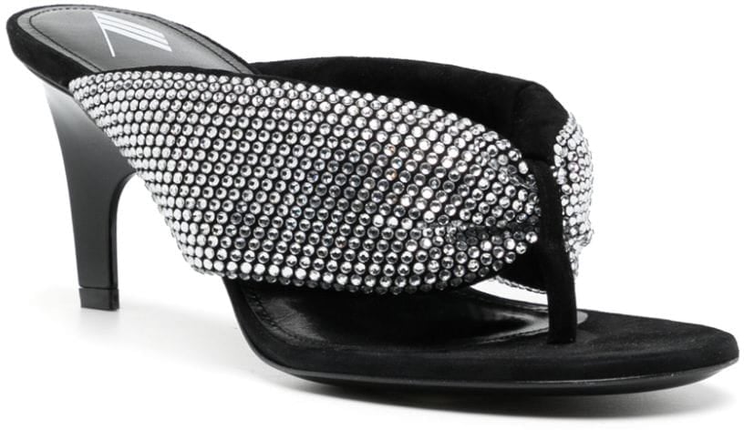 The Attico Sandals Silver Zilver