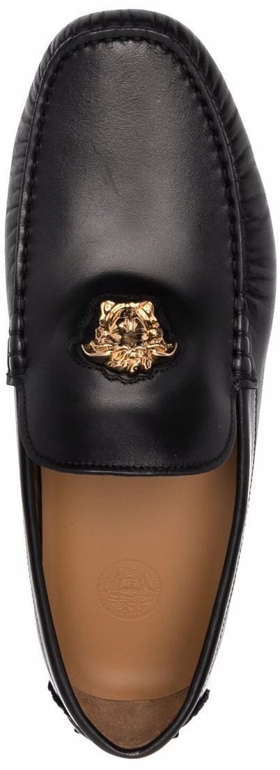 Versace Mocassino driver la medusa nero Zwart