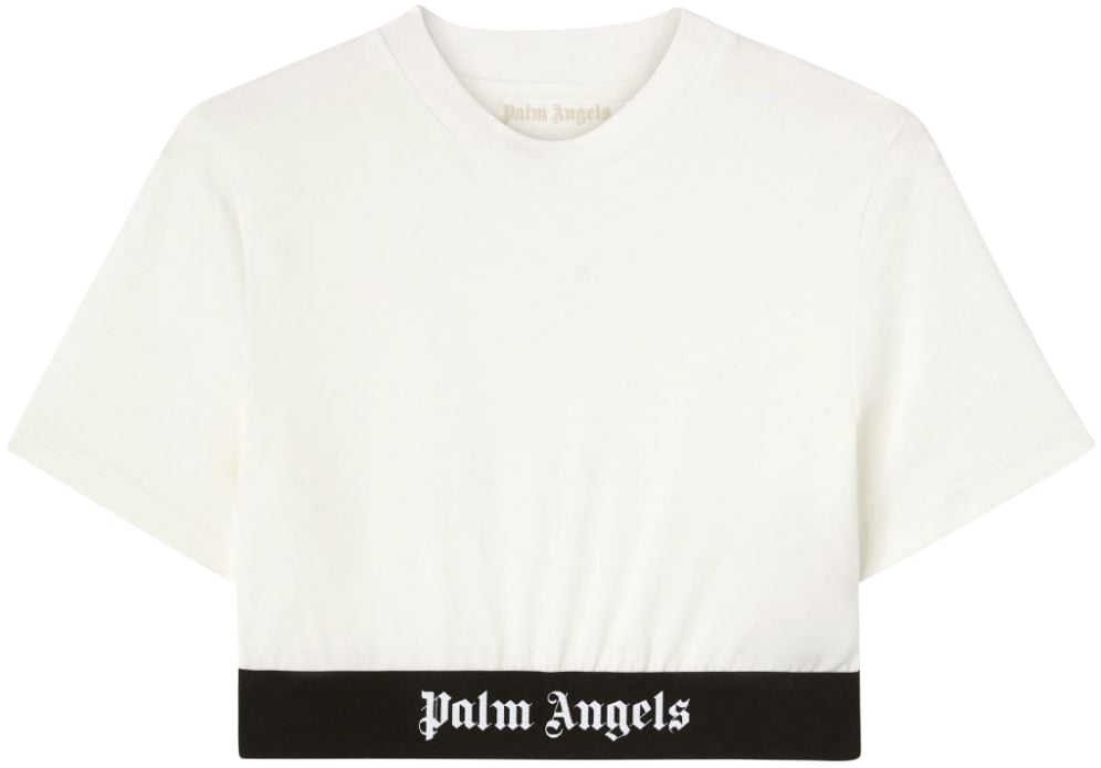 Palm Angels Palm Angels White cotton t-shirt Wit