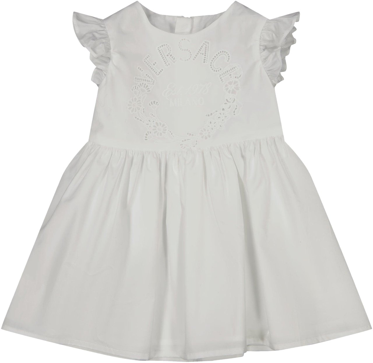 Versace Versace Baby Meisjes Jurk In Wit Wit