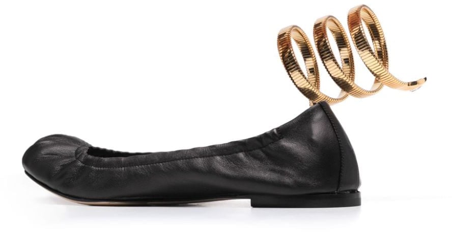 Rene Caovilla Flat Shoes Black Zwart