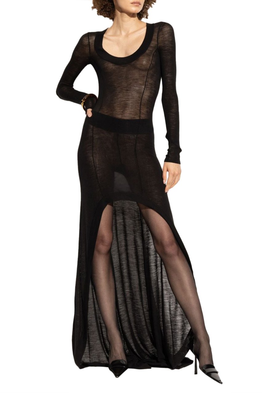 Saint Laurent Dresses Black Zwart