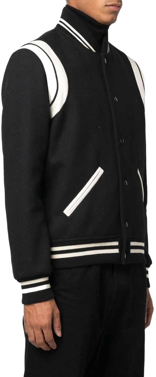 Saint Laurent Coats Black Zwart