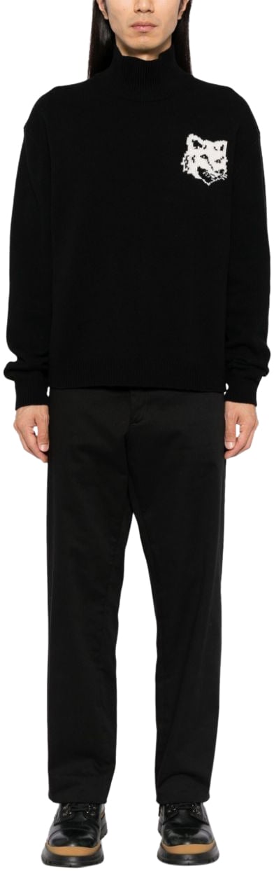 Maison Kitsuné Maison Kitsune' Sweaters Black Zwart