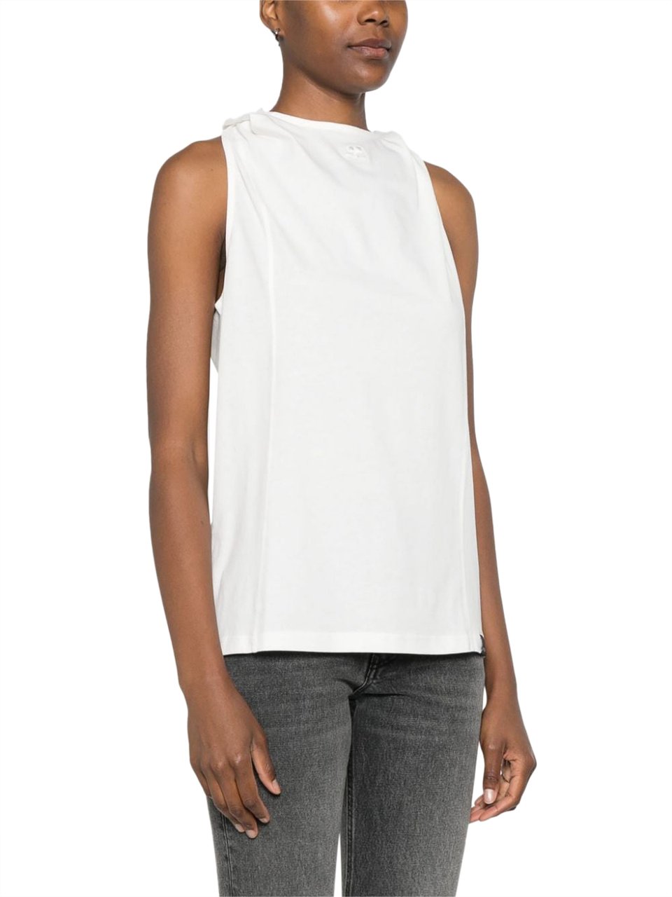 COURREGES Top Heritage White Wit