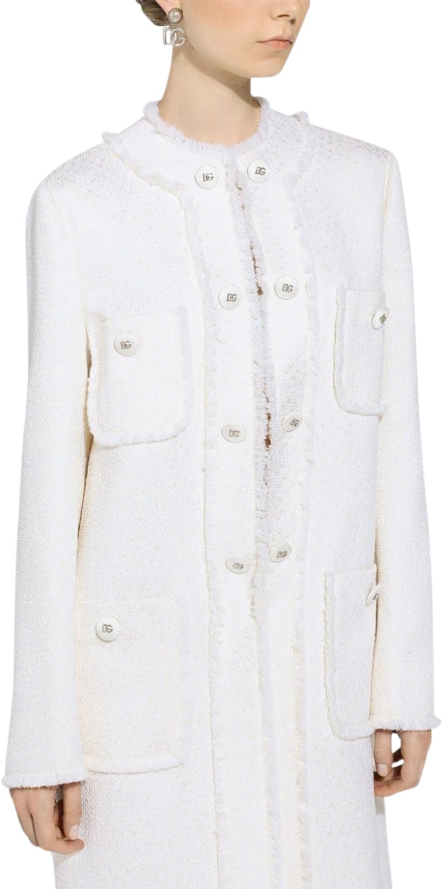 Dolce & Gabbana Coats Cream Wit